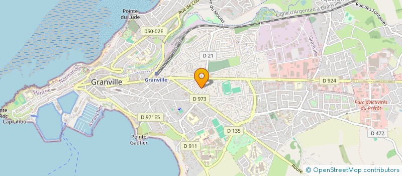 localisation de l'entreprise MONSIEUR JULIEN GRAVOT  GRANVILLE