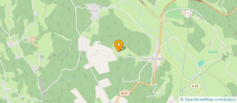 localisation de l'entreprise MONSIEUR JULIEN GRELAUD  GRUN-BORDAS