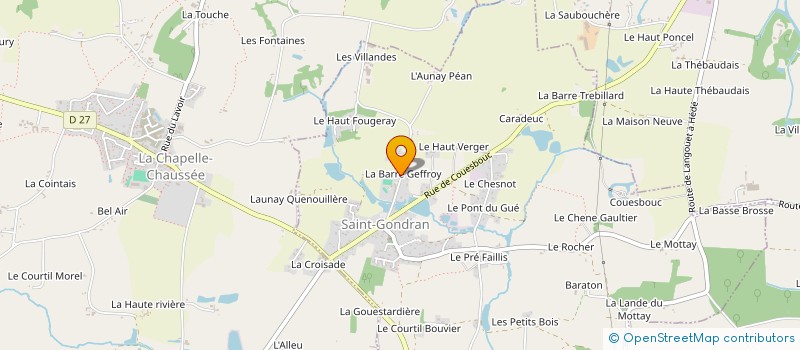 localisation de l'entreprise MONSIEUR JULIEN GROUAZEL à SAINT-GONDRAN