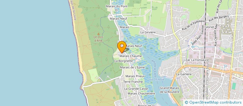 localisation de l'entreprise MONSIEUR JULIEN GUERET à LES SABLES D'OLONNE