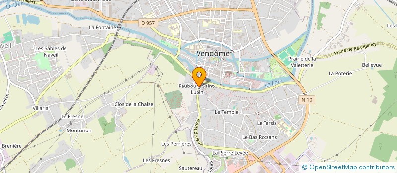 localisation de l'entreprise MONSIEUR JULIEN GUERIN à VENDOME