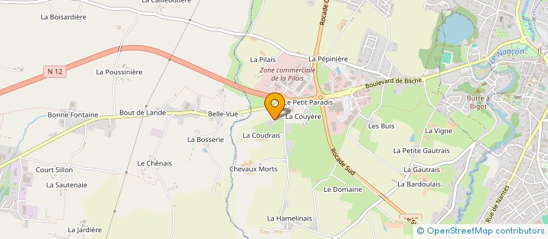 localisation de l'entreprise MONSIEUR JULIEN GUERINEL  LUITRE-DOMPIERRE