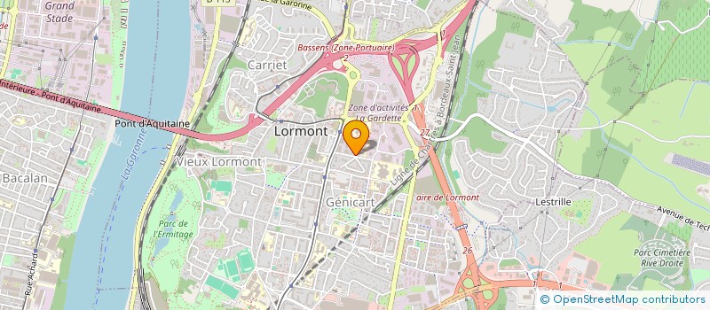 localisation de l'entreprise MONSIEUR JULIEN GUERMONT  LORMONT