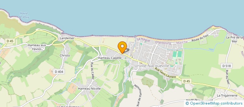 localisation de l'entreprise MONSIEUR JULIEN GUERRIER  LA HAGUE