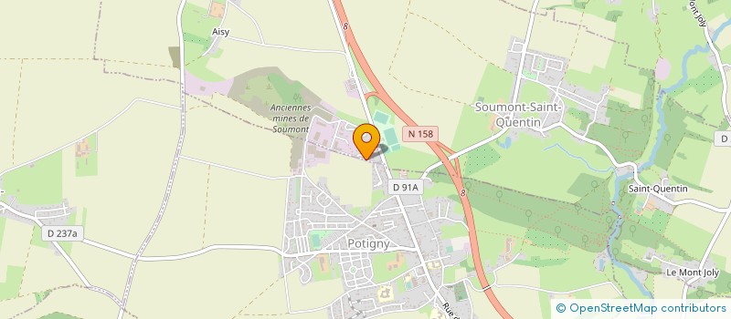 localisation de l'entreprise MONSIEUR JULIEN GUESNON  SOUMONT-SAINT-QUENTIN