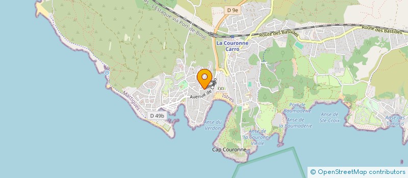 localisation de l'entreprise MONSIEUR JULIEN GUEUDET à MARTIGUES