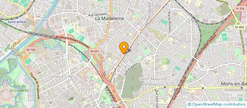 localisation de l'entreprise MONSIEUR JULIEN GUHL à LA MADELEINE