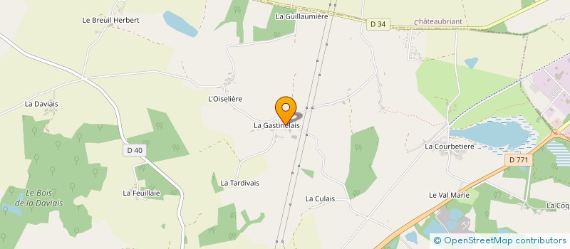 localisation de l'entreprise MONSIEUR JULIEN GUIBERT  SAINT-AUBIN-DES-CHATEAUX