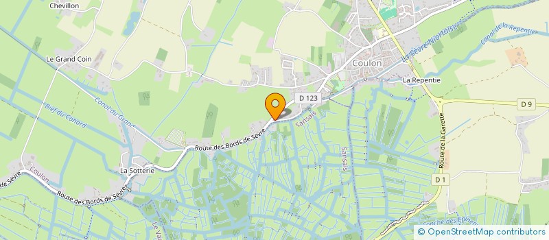 localisation de l'entreprise MONSIEUR JULIEN GUIBERT  COULON