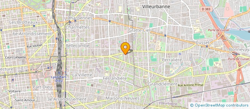 localisation de l'entreprise MONSIEUR JULIEN GUICHER  VILLEURBANNE