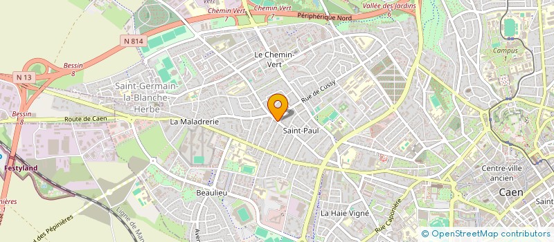 localisation de l'entreprise MONSIEUR JULIEN GUICHERD à CAEN