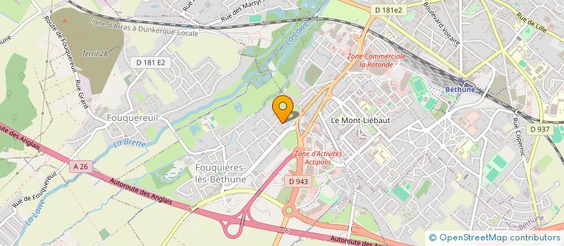 localisation de l'entreprise MONSIEUR JULIEN GUIFFANT  FOUQUIERES-LES-BETHUNE