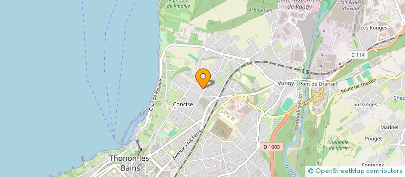 localisation de l'entreprise MONSIEUR JULIEN GUIFFARD à THONON-LES-BAINS