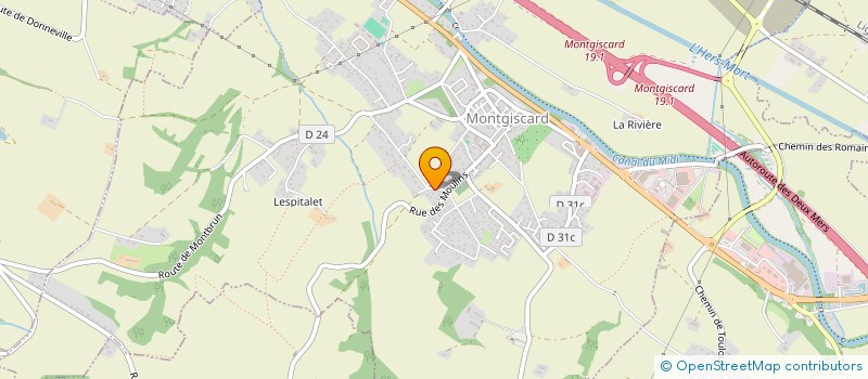 localisation de l'entreprise MONSIEUR JULIEN GUILLERME  MONTGISCARD