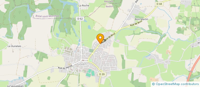 localisation de l'entreprise MONSIEUR JULIEN GUILLEUX  GOVEN