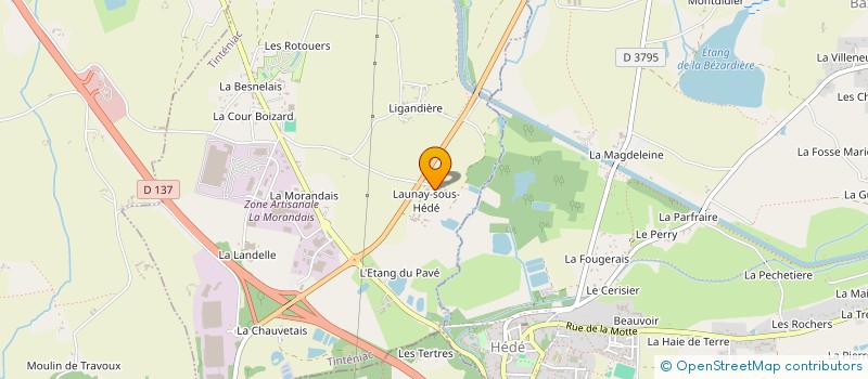 localisation de l'entreprise MONSIEUR JULIEN GUILLEUX  TINTENIAC