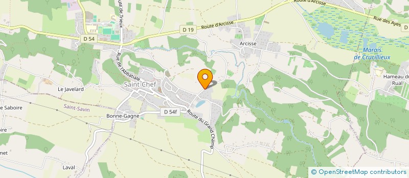 localisation de l'entreprise MONSIEUR JULIEN GUILLOT  SAINT-CHEF