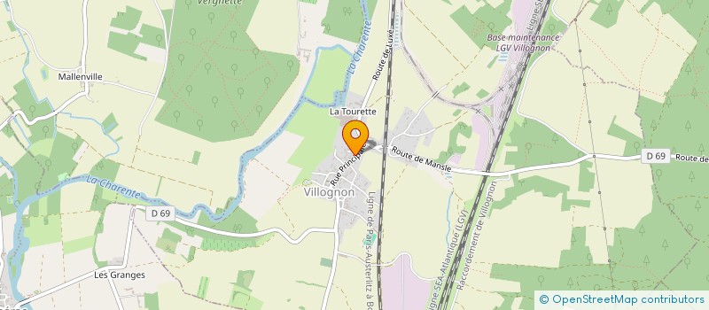 localisation de l'entreprise MONSIEUR JULIEN GUILLOTEAU  VILLOGNON