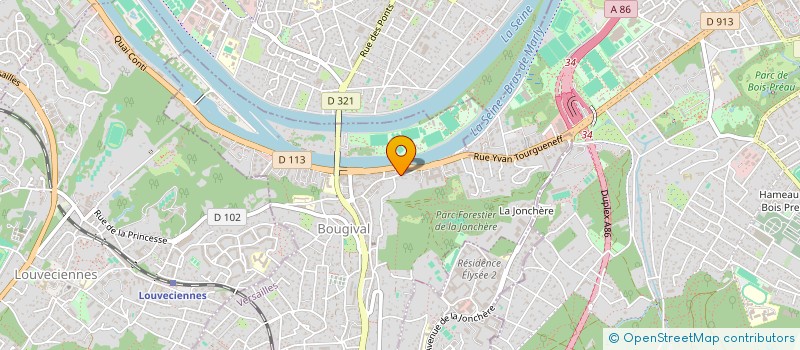 localisation de l'entreprise MONSIEUR JULIEN GUINAMARD  BOUGIVAL