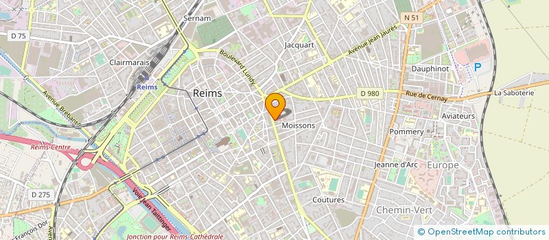 localisation de l'entreprise MONSIEUR JULIEN GUIOMAR à REIMS