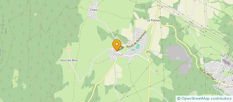 localisation de l'entreprise MONSIEUR JULIEN GUION à INJOUX-GENISSIAT