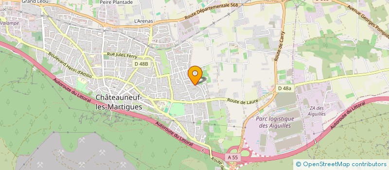 localisation de l'entreprise MONSIEUR JULIEN GUIRADO  CHATEAUNEUF-LES-MARTIGUES