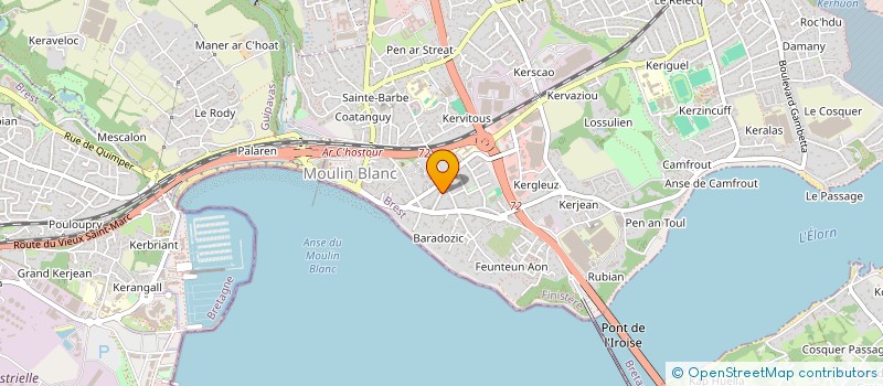 localisation de l'entreprise MONSIEUR JULIEN GUIZOUARN  LE RELECQ-KERHUON