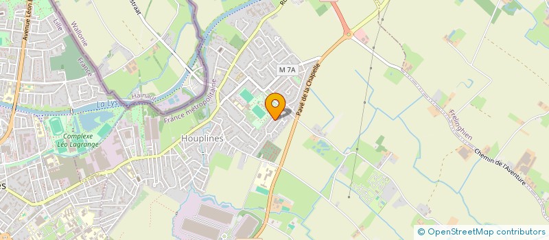 localisation de l'entreprise MONSIEUR JULIEN HACHE  HOUPLINES