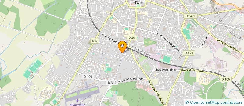 localisation de l'entreprise MONSIEUR JULIEN HACQUARD  DAX