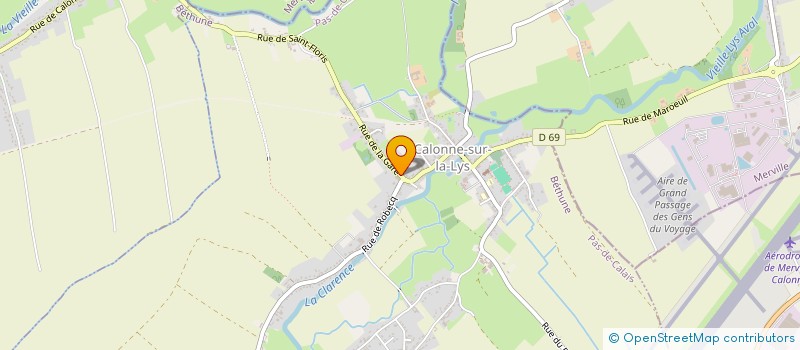 localisation de l'entreprise MONSIEUR JULIEN HAMEAU  CALONNE-SUR-LA-LYS