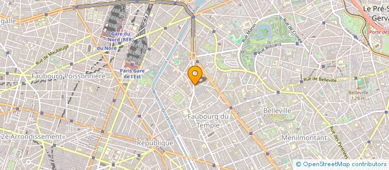 localisation de l'entreprise MONSIEUR JULIEN HAMELIN  AUBERVILLIERS