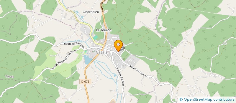 localisation de l'entreprise MONSIEUR JULIEN HAMONET  CAZALS