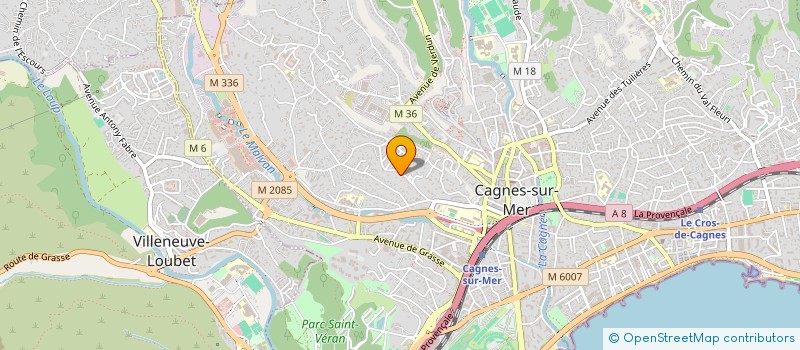 localisation de l'entreprise MONSIEUR JULIEN HANRIOT à CAGNES-SUR-MER