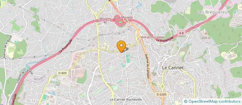 localisation de l'entreprise MONSIEUR JULIEN HARASSE à LE CANNET