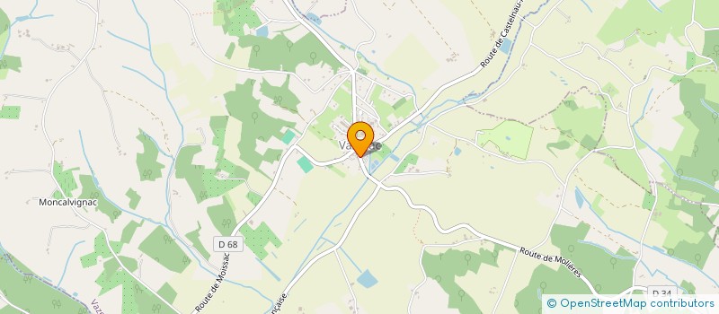 localisation de l'entreprise MONSIEUR JULIEN HARDY  VAZERAC