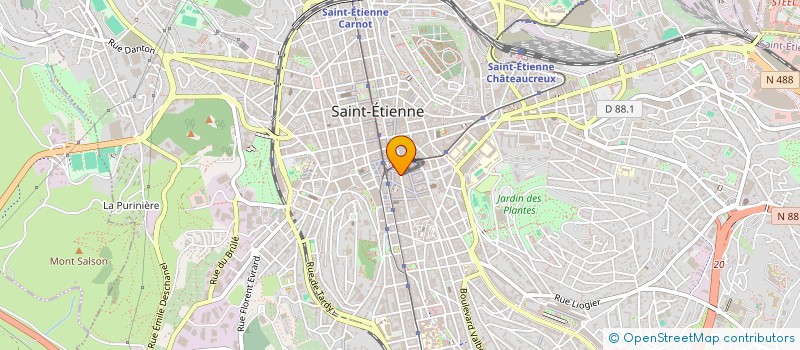 localisation de l'entreprise MONSIEUR JULIEN HARO  SAINT-ETIENNE