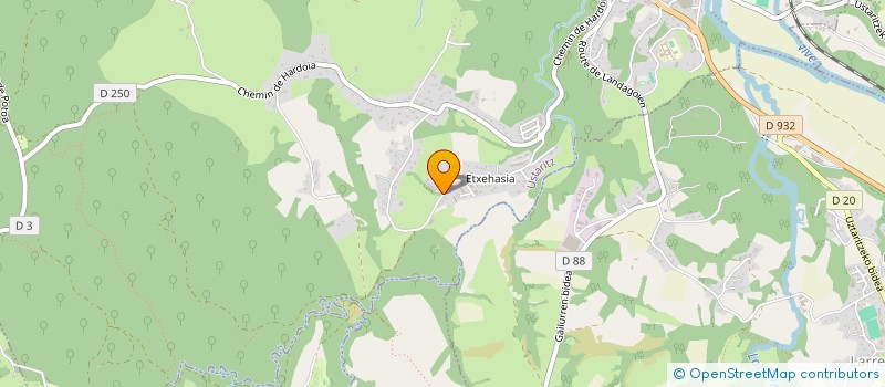 localisation de l'entreprise MONSIEUR JULIEN HAUCHARD  USTARITZ