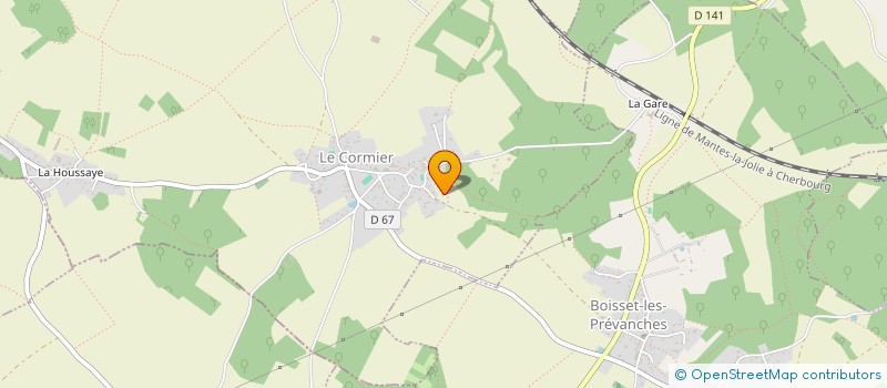 localisation de l'entreprise MONSIEUR JULIEN HAVARD  LE CORMIER