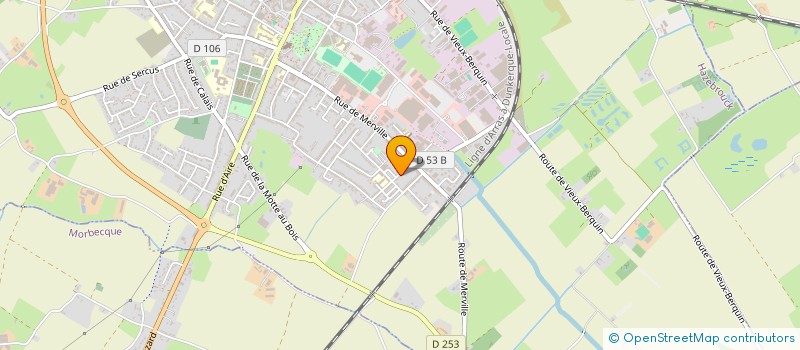 localisation de l'entreprise MONSIEUR JULIEN HAWKALUK  HAZEBROUCK