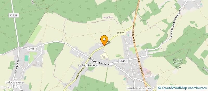 localisation de l'entreprise MONSIEUR JULIEN HEBERT  SAINTE-GENEVIEVE