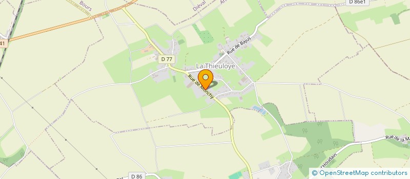 localisation de l'entreprise MONSIEUR JULIEN HELLEC  LA THIEULOYE