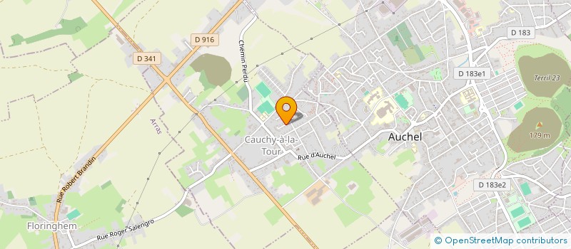 localisation de l'entreprise MONSIEUR JULIEN HENNION  CAUCHY-A-LA-TOUR