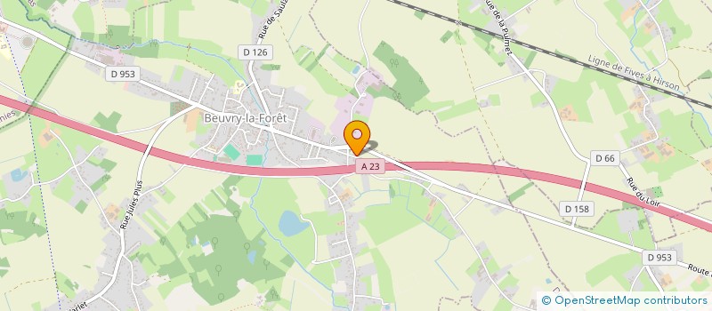 localisation de l'entreprise MONSIEUR JULIEN HENNO  BEUVRY-LA-FORET