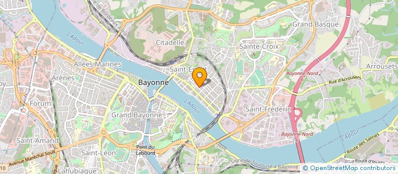 localisation de l'entreprise MONSIEUR JULIEN HENRI MARCEAU MAINGUEUX  BAYONNE