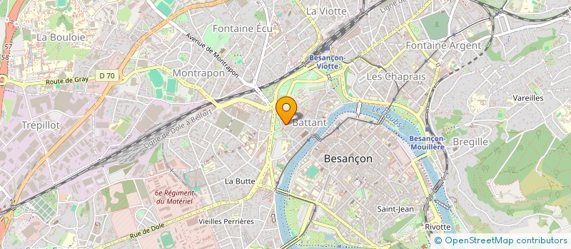 localisation de l'entreprise MONSIEUR JULIEN HENROTTE à BESANCON