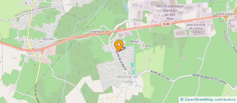 localisation de l'entreprise MONSIEUR JULIEN HENRY  BEYCHAC-ET-CAILLAU