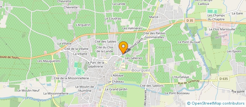 localisation de l'entreprise MONSIEUR JULIEN HERBELIN  BOURGUEIL