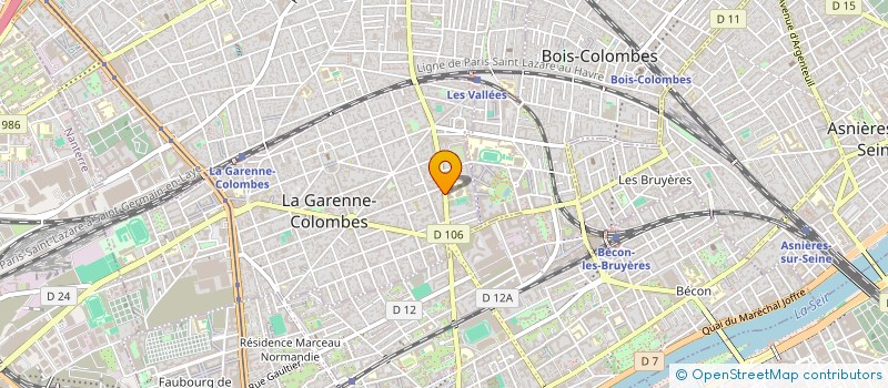 localisation de l'entreprise MONSIEUR JULIEN HERBET à LA GARENNE-COLOMBES