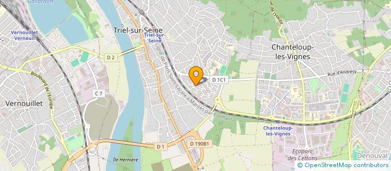 localisation de l'entreprise MONSIEUR JULIEN HERLEM  TRIEL-SUR-SEINE