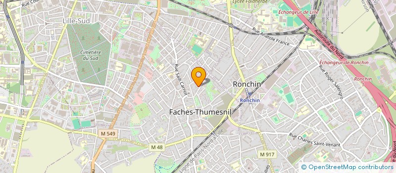 localisation de l'entreprise MONSIEUR JULIEN HERRERA HERNANDEZ  FACHES-THUMESNIL